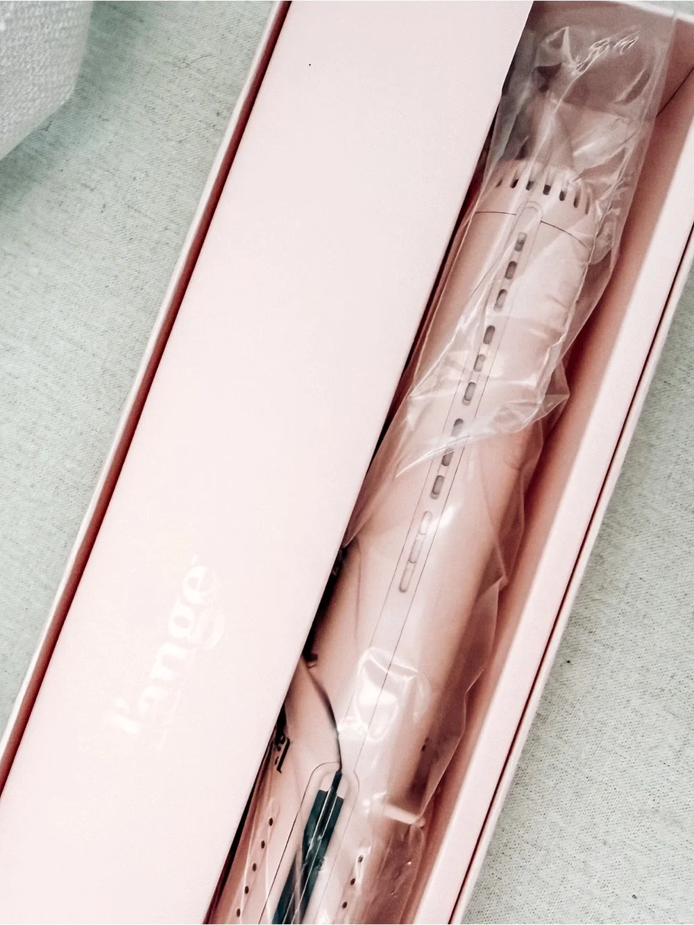 L’ange Le Duo Grande 360° Airflow Styler Blush Pink Flat Iron Curling Iron NIB